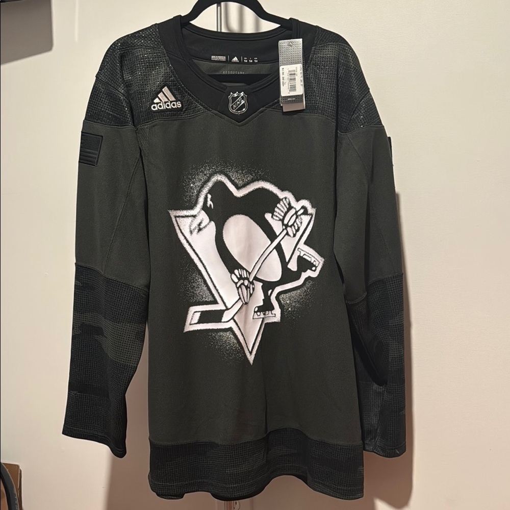 NHL Pittsburgh Penguins Military Salute To Service Hockey Jersey Black Camo 54